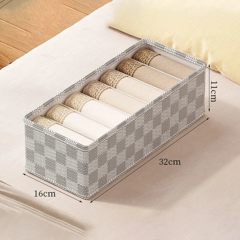 OrgaNest Drawer Organizer Box | For Underwear & Socks | Foldable & Space-Saving | High-Quality Polyester