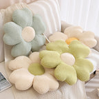 Fluffy Clover Flowers Pillow