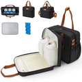 Detachable Breast Pump Bag With Insulated Pockets And Multiple Compartments