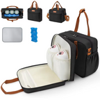 Detachable Breast Pump Bag With Insulated Pockets And Multiple Compartments