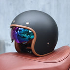 Retro Motorcycle Helmet 3/4 Open Face – Valor