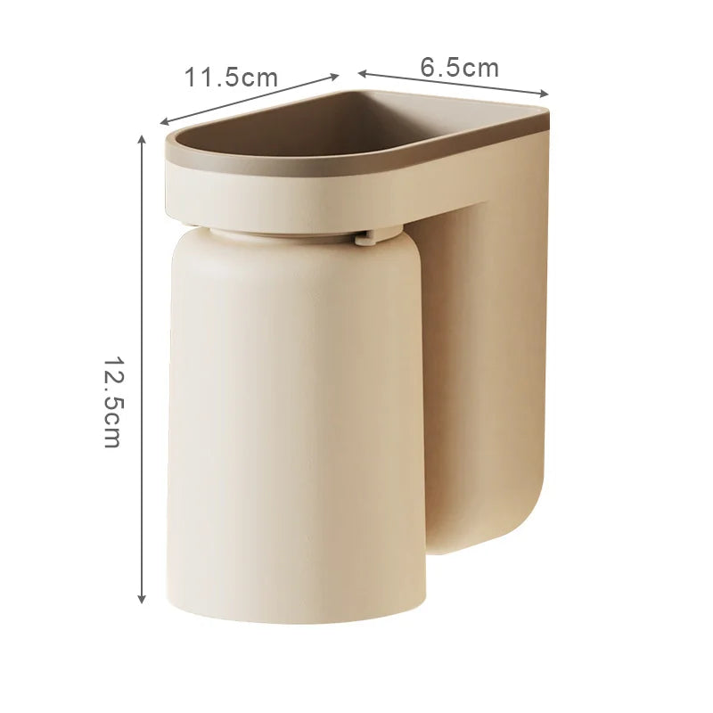 DuoClean 2-in-1 Wall Mount for Toothbrush and Cup – Clever Storage Without Drilling