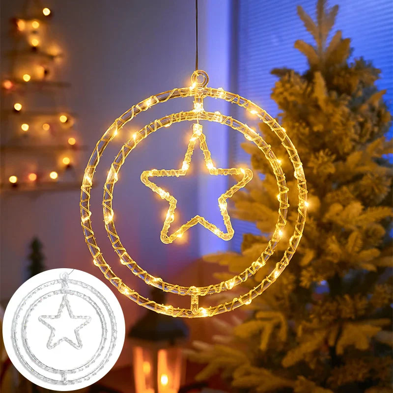 FestiveGlow - Battery-operated LED lights with timer and modes
