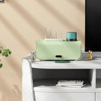 OrgaVolt Cable Box with Lid | Dustproof & Water Resistant | Storage Box for Power Strips & Charging Cables | For Living Room & Office
