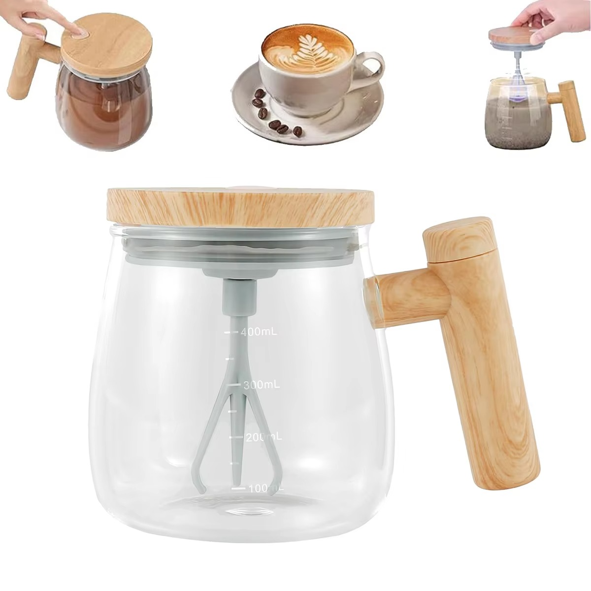 Self-Stirring Electric Coffee Mug - Mix Smarter, Drink Smoother