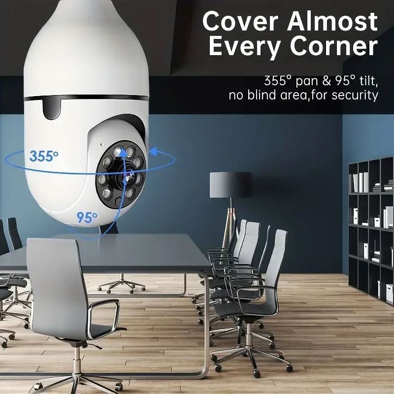 Intelligent Security Camera with 360° Surveillance & Night Vision