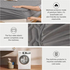 Waterproof Ultra-Soft Fitted Latex Mattress Pad Cover