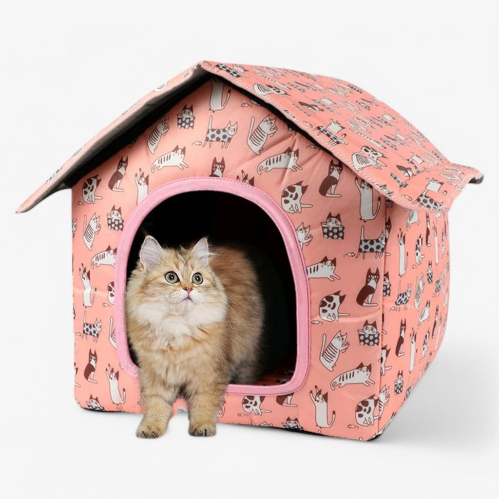 Weather-resistant Animal House "CozyNest" for Cats and Small Dogs