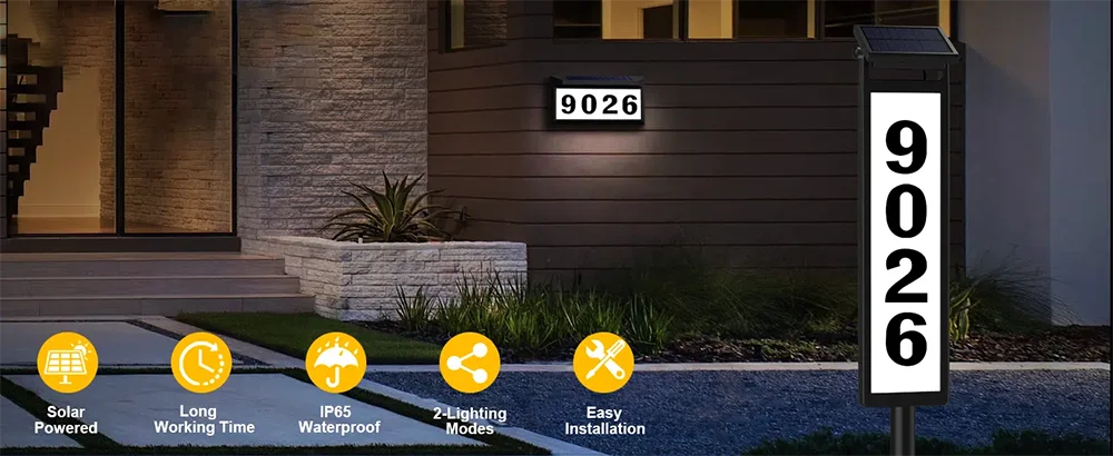 Solar Address Sign Light