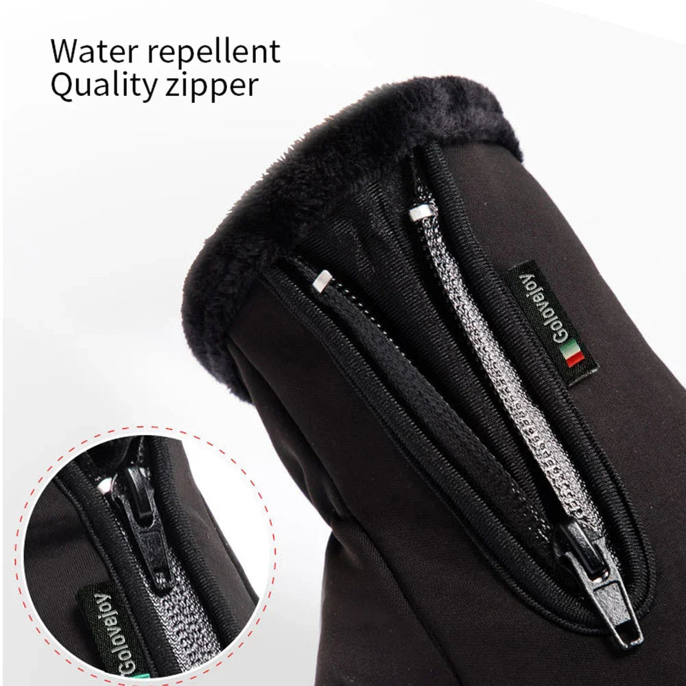 IronRide Motorcycle Winter Gloves | Waterproof & Windproof | Fleece Lined & Touchscreen Compatible | Tactical Design