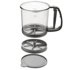 Floura Flour Sifter | One-Hand Operation & Fine Mesh | BPA-Free | 250ml for Flour & Confectioner's Sugar