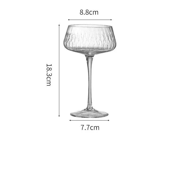 Elegant 2-Piece Cocktail Coupe Set