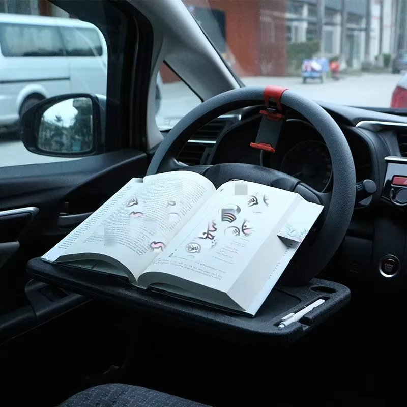 Portable Car Laptop Computer Desk – Steering Wheel Dining Table & Workstation Tray