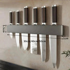 Knife holder - Knifey - Stainless steel - Multi-function shelf