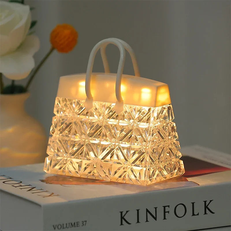 CrystalBag | Creative Acrylic Night Light in Handbag Shape