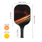 USAPA Approved Graphite Pickleball Paddle Set for Outdoor Play