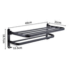Elegant Life Space-Saving Foldable Aluminum Towel Rack
