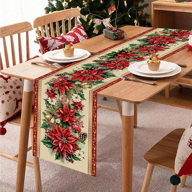 Christmas Table Runner Festivia | 180×35 cm | Elegant & Festive | Table Decoration for Christmas & New Year 2025/2026