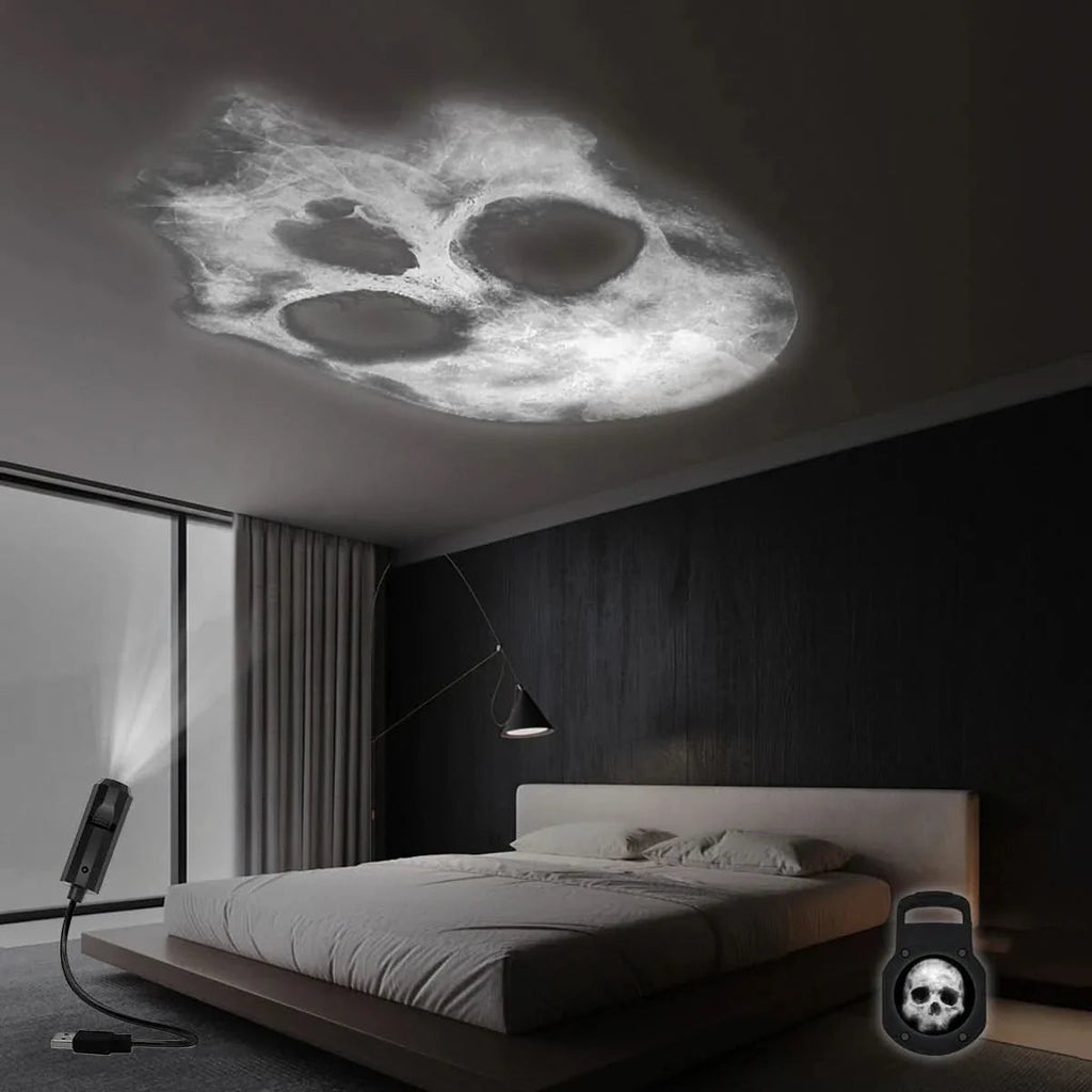 Skull Projection Night Light with USB Power