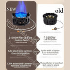 FlammaTrek | Compact Outdoor Gas Cooker | Durable Stainless Steel Construction | Foldable