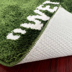 FreshLawn Comfort Mat – Trendy "Wet Grass" doormat in green with soft plush
