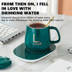 Smart Ceramic Mug Heater Cup Coaster Warmer Thermostat Coffee Heating Electric Mug Set Milk Tea Heating Water Home Office Gift