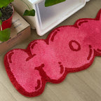 Pink Tufted "HOME" Balloon Font Rug