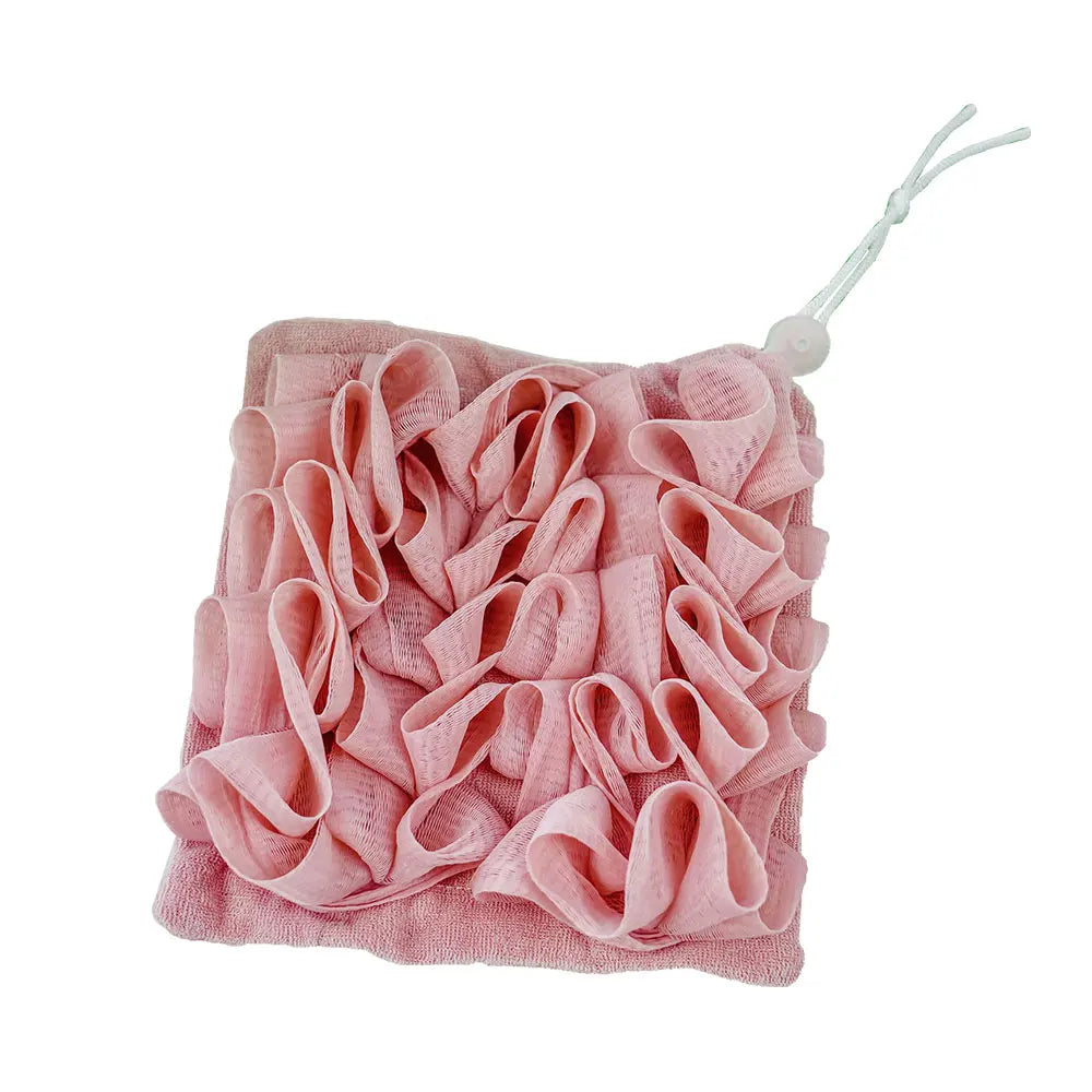 2-In-1 Exfoliating Mesh Shower Sponge