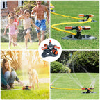 Rotatable Garden Sprinkler with 3 Nozzles – Efficient Watering Sprinkler for Lawns and Gardens