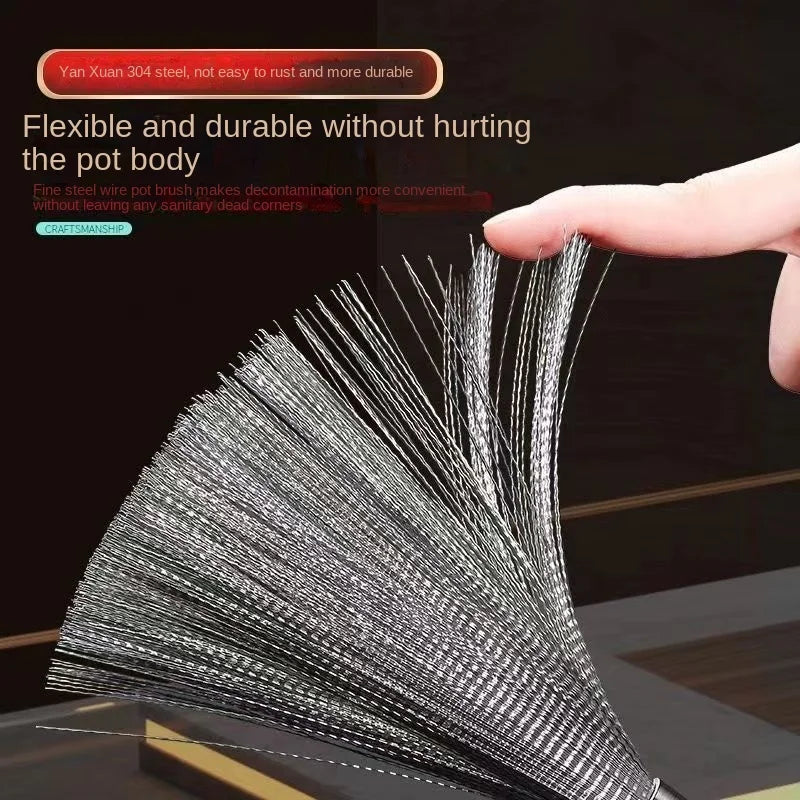 Long Handle Nano Pot Cleaning Brush