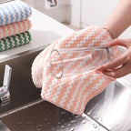 microfibre cleaning cloths made from coral fleece for streak-free cleanliness
