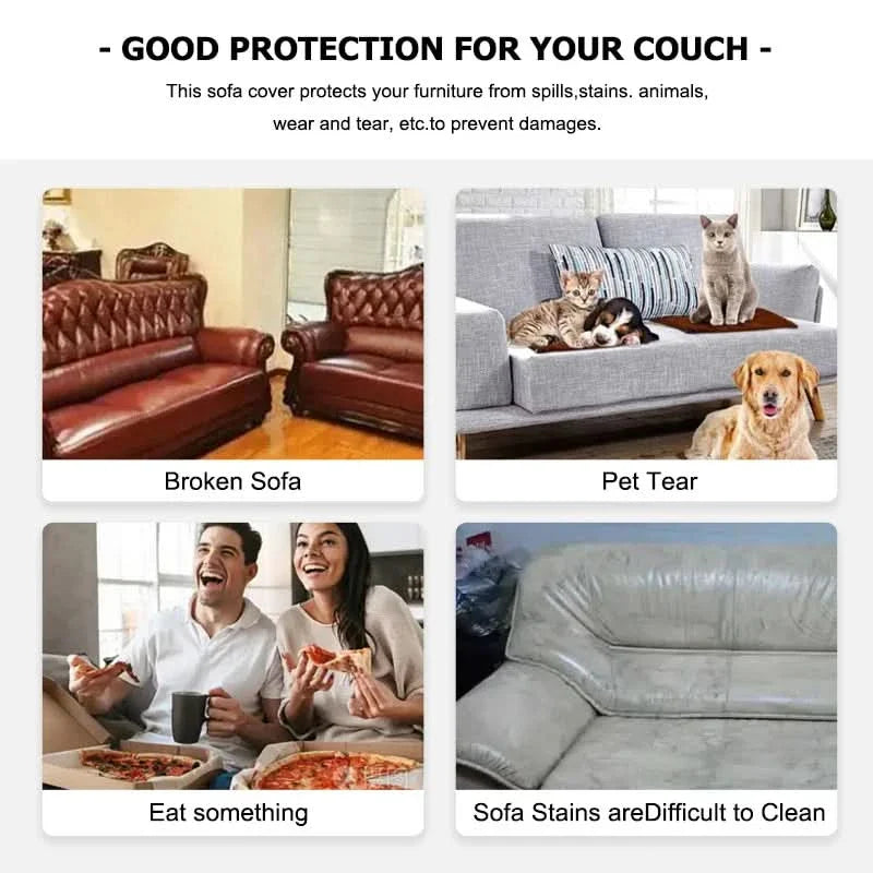 CushionWrap - Elastic, non-slip sofa covers
