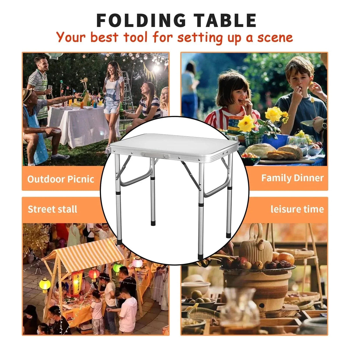 Portable Picnic & Outdoor Table