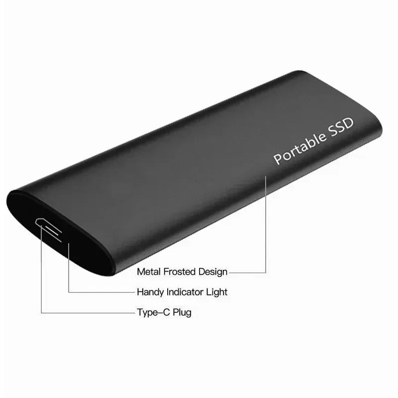 External SSD Portable USB Storage Drive Metal