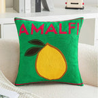 Fruit Embroidered Cushion Cover