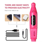 6-in-1 Electric Nail Drill Kit with Portable Manicure and Polishing Tools