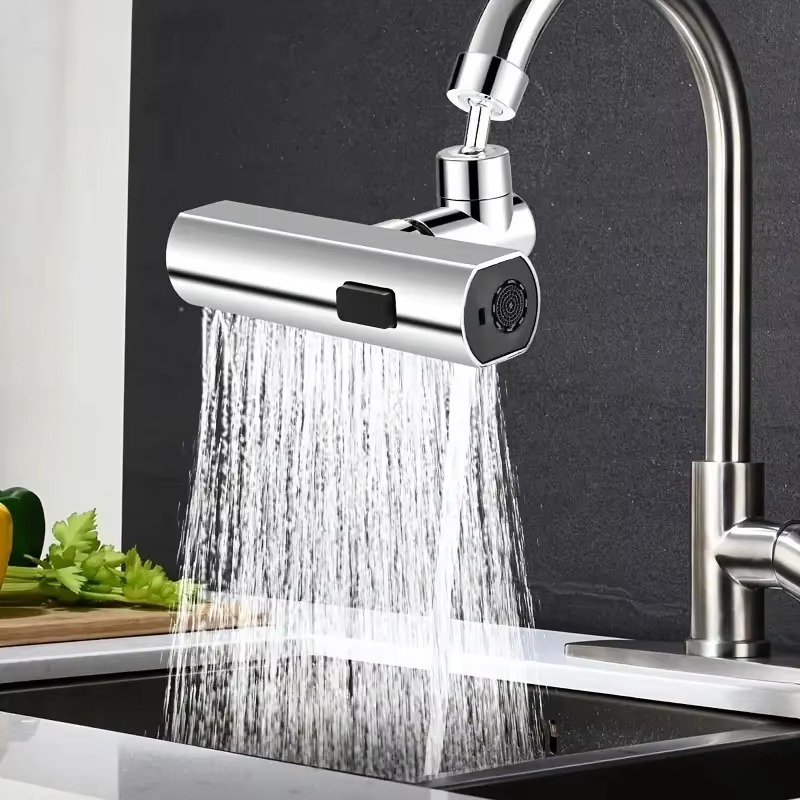 Versatile Splash-Proof Faucet Adapter for Kitchen and Bathroom Sinks