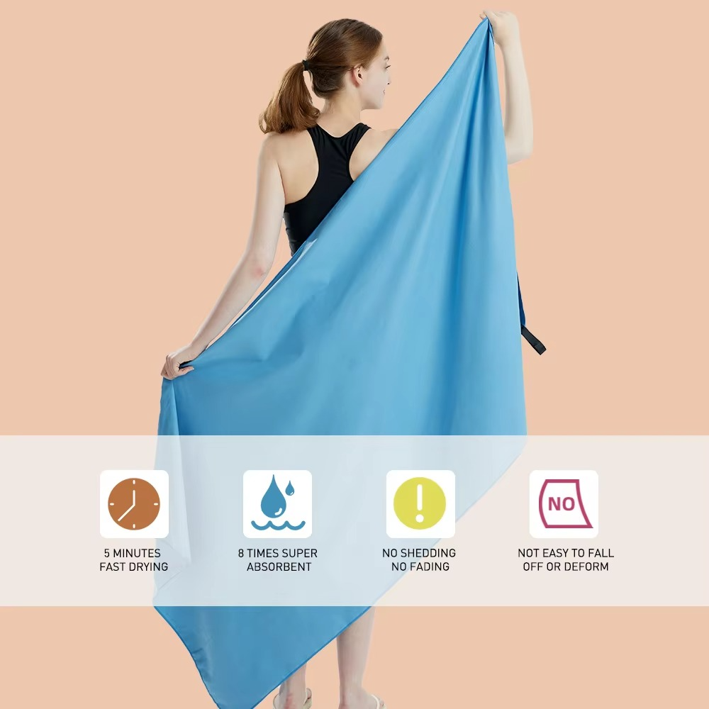 Quick-Dry Microfiber Towel for Travel, Sports, Gym, Beach & Yoga