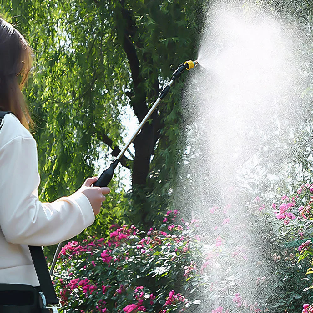 SPRAYMATE Pro Battery Pressure Sprayer | 5 L Shoulder Spray Bottle | USB Charging & Adjustable Nozzle | For Garden, Cleaning & Weed Control