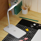 Velura LightDock LED Desk Lamp | With Wireless Charger & USB Port | Touch Dimming & Eye-Friendly | Modern