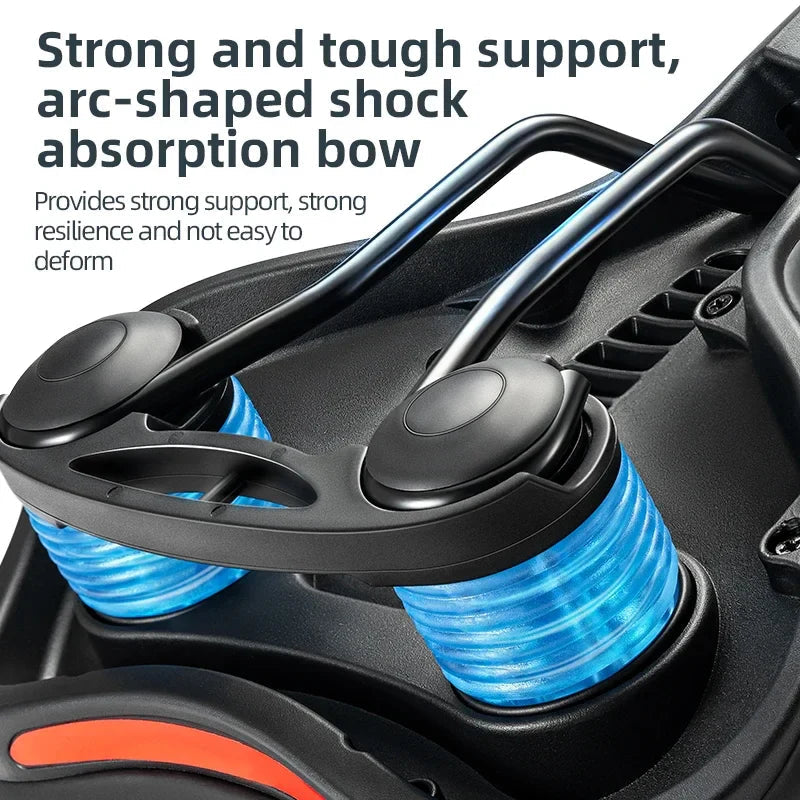 Comfortable Bicycle Seat with Shock Absorption and Breathable Design – Ergonomic Bike Seat with Thickened Silicone Cushion