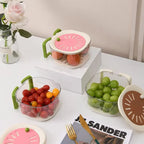 Dust-Proof Fruit Drainer Basket