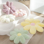 Fluffy Daisy Cushion - Pastel