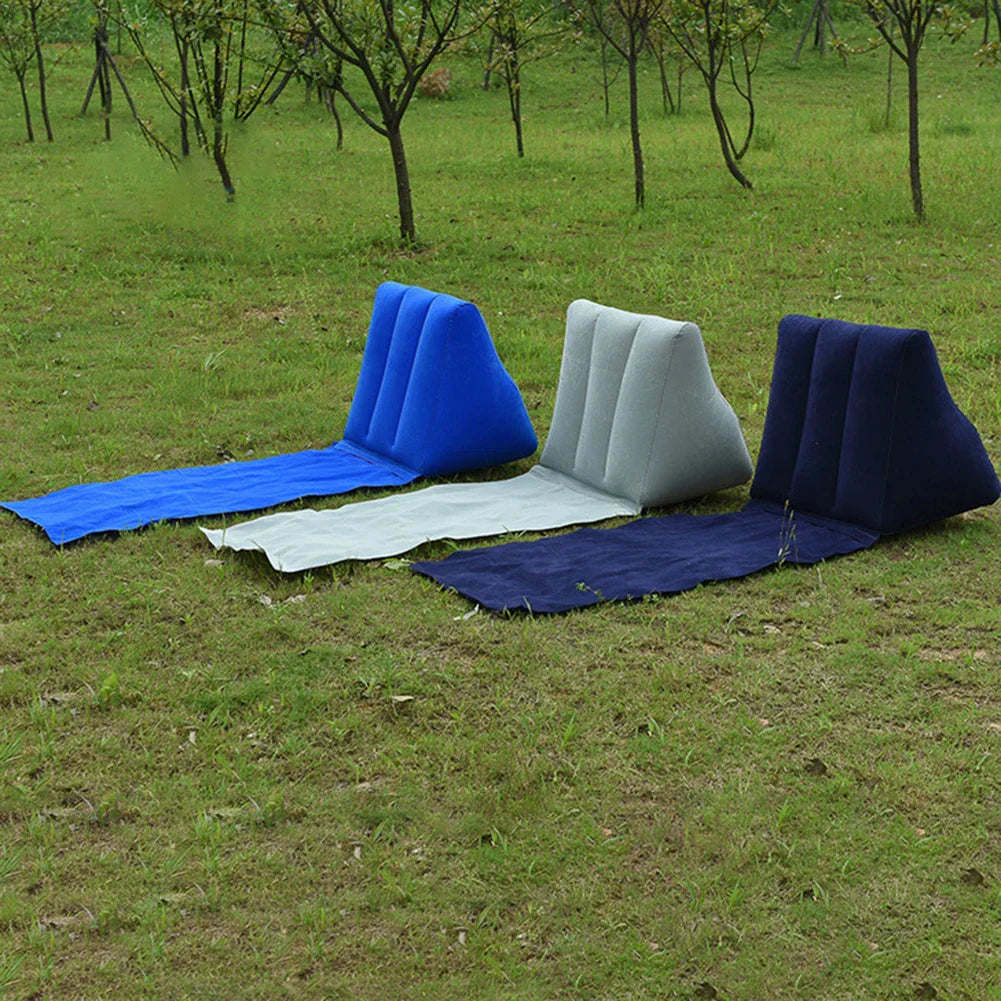 AirNiva Inflatable Beach Mat | With Backrest | Foldable & Comfortable | For Travel & Camping