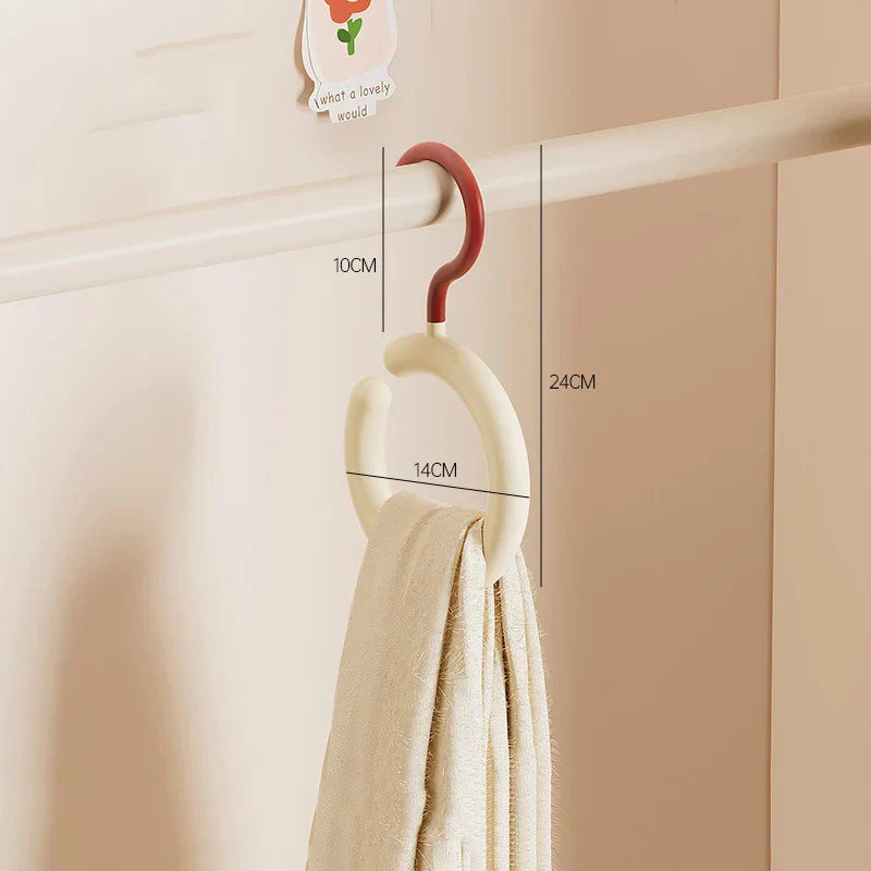 2pcs Rotating Multi-Hook Closet Organizer Hanger