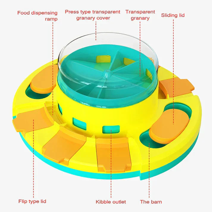 PuzzleFeast Pet Feeder - Interactive Feeding Game for Pets