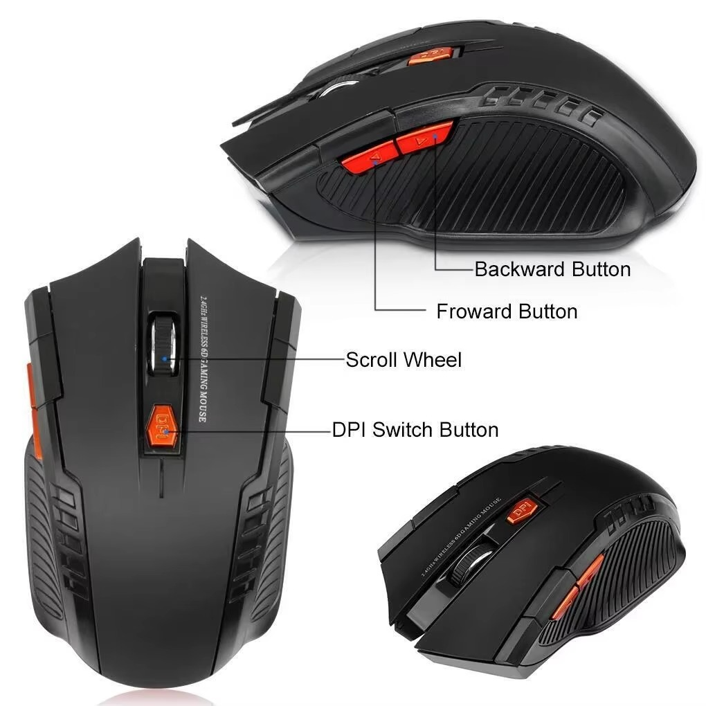 Precision 2.4G Wireless Optical Mouse with USB Receiver