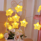 StellaLume LED Star String Lights | USB & Battery Operated | Warm White | For Living Room, Garden, Wedding & Christmas