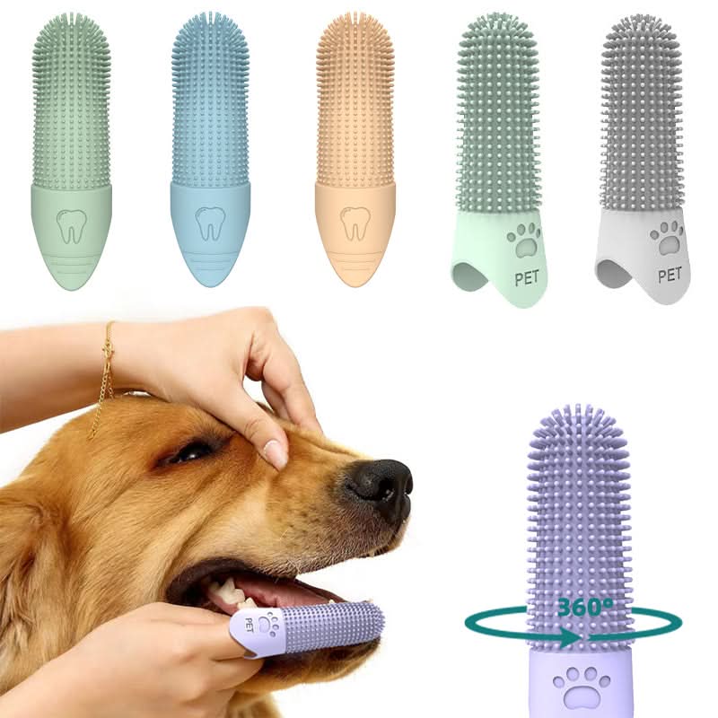 360° Finger Toothbrush for Dogs & Cats