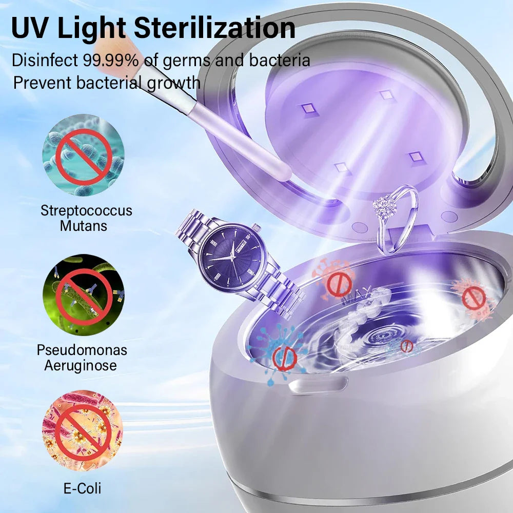 Mini Portable UV Ultrasonic Cleaner